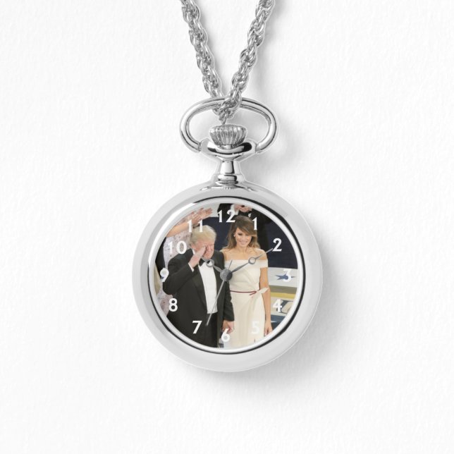 Donald & Melania Trump vid Liberty Boll Armbandsur (Framsida)