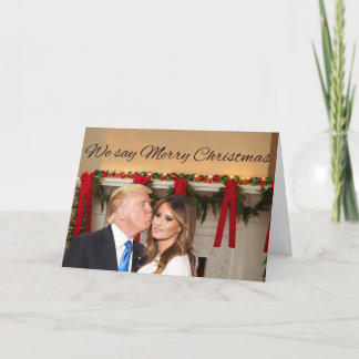 Donald och Melania: Vi säger God jul! Helgkort