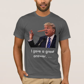 Donald "pinocchio" trumf tee shirt