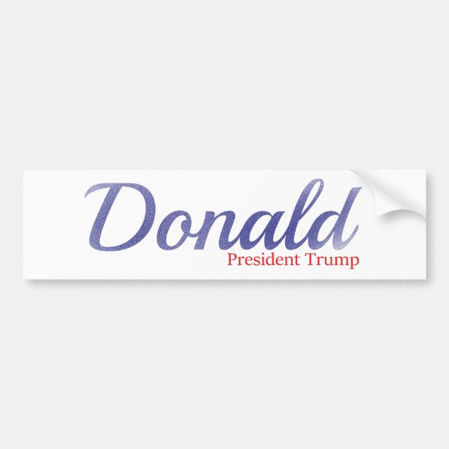 Donald presidenttrumf bildekal (Framsidan)