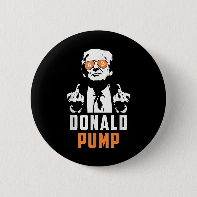 Donald Pump Bitcoin Funny Trump 2024 Crypto Knapp (Framsida)