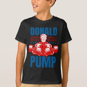 Donald Pump Swole America Trump Weight Lyfts T Shirt