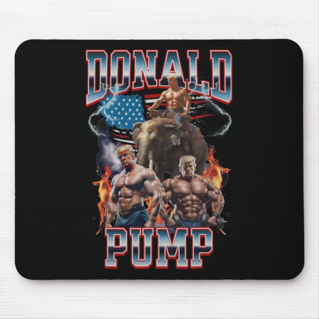 Donald Pump Trump Gym Pump Cover Musmatta (Framsidan)
