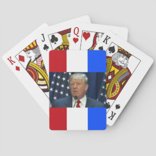 Donald Trummp på en uppspelningskort Casinokort