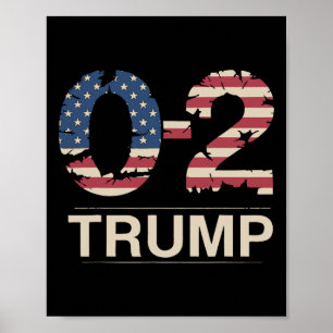Donald Trump 0-2 Fight Fight Fight Oss Flagga Du M Poster