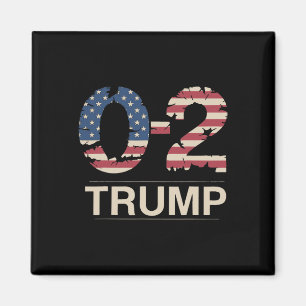 Donald Trump 0-2 Kamp mot oss Flagga du Mis Magnet