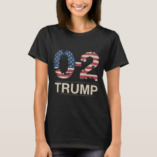 Donald Trump 0-2 Kamp mot oss Flagga du Mis T Shirt