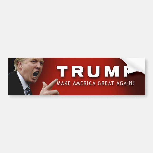 Donald Trump 2016 Bildekal (Framsidan)