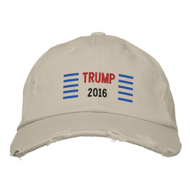 Donald Trump 2016 Embroiderade Broderad Keps (Framsida)