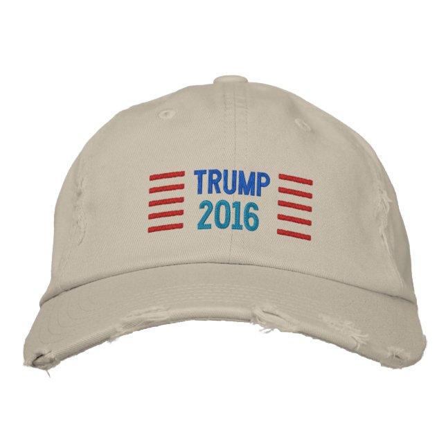 Donald Trump 2016 Embroiderade Broderad Keps (Framsida)