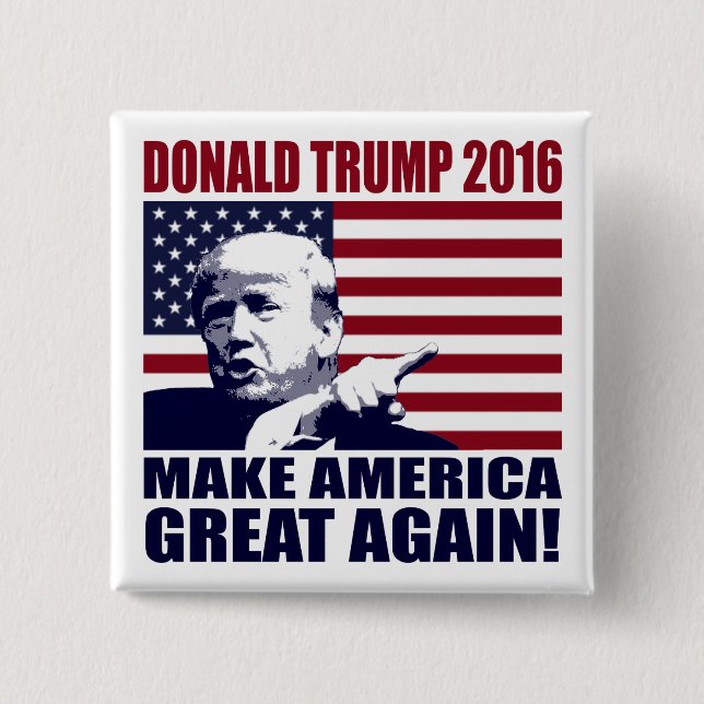 Donald Trump 2016 för president knäppas Knapp (Framsida)
