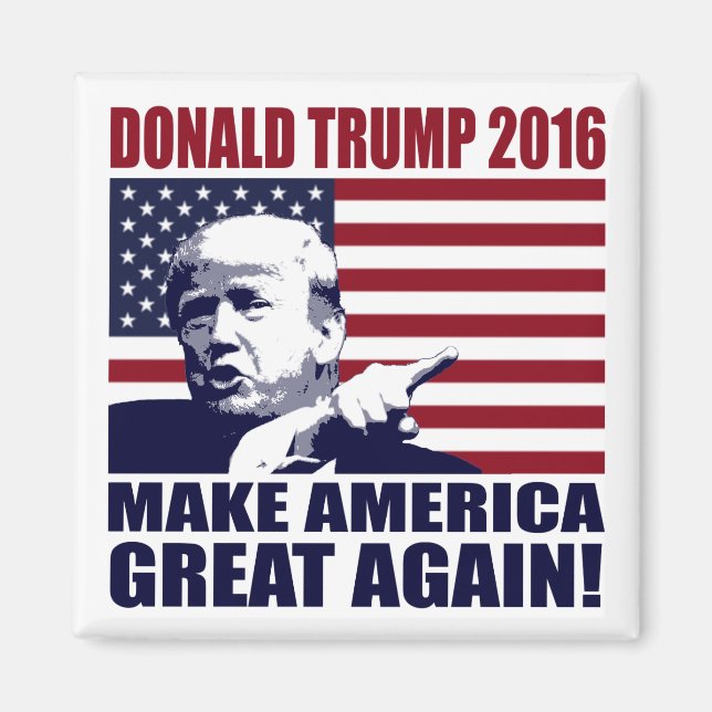 Donald Trump 2016 för president Magnet (Framsidan)