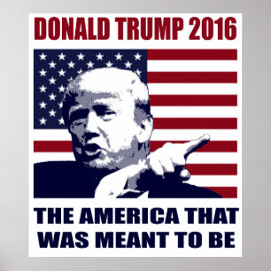 Donald Trump 2016 för presidentaffisch Poster