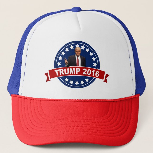 Donald Trump 2016 hattar Truckerkeps (Framsida)
