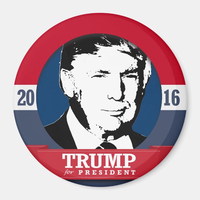 DONALD TRUMP 2016 MAGNET (Framsidan)