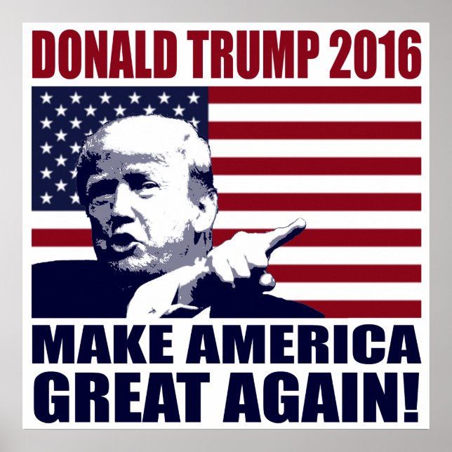 Donald Trump 2016 Poster (Framsidan)