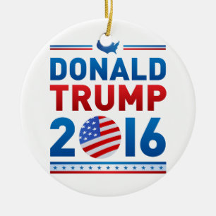 DONALD TRUMP 2016 Presidentval Julgransprydnad Keramik