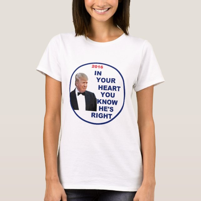 Donald Trump 2016 T Shirt (Framsida)