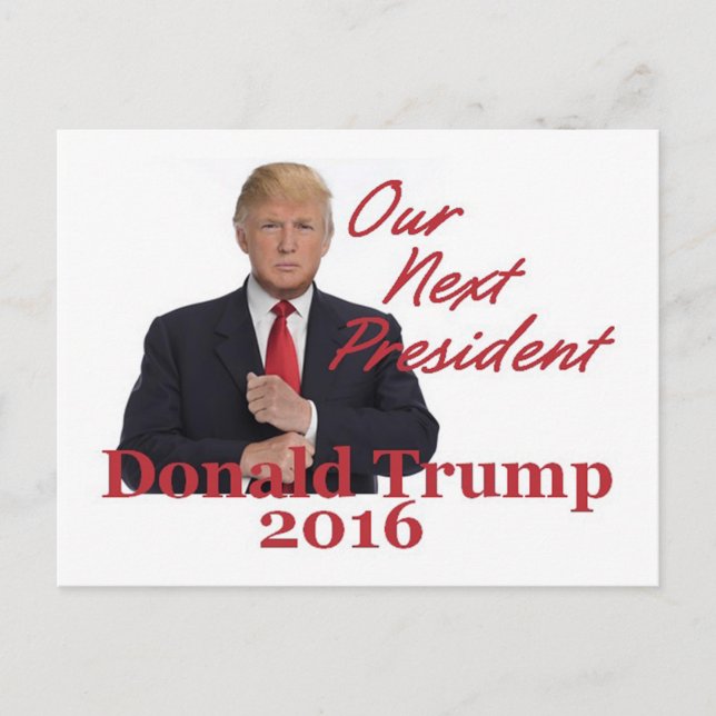 Donald TRUMP 2016 vykort (Framsida)