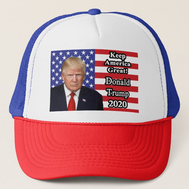 Donald Trump 2020 - "Behålla America UNDERBAR!" Keps (Framsida)