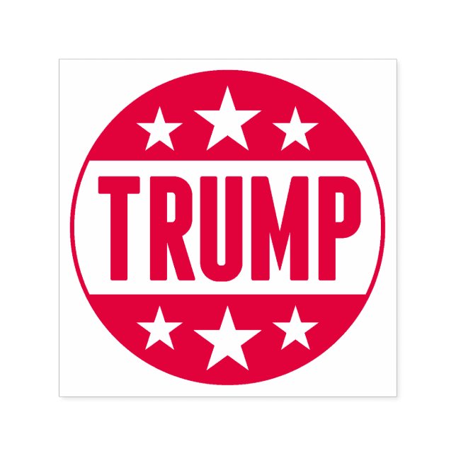 Donald Trump 2020 Button Red Stars Självfärgande Stämpel (Design)