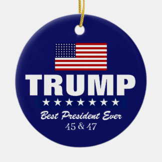 DONALD TRUMP 2020 JULGRANSSMYCKE JULGRANSPRYDNAD KERAMIK