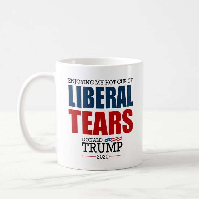 Donald Trump 2020 som tycker om min kopp av (Vänster)