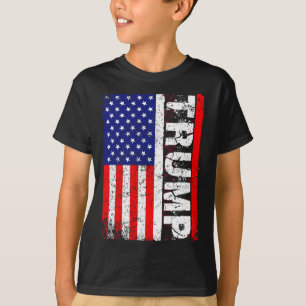 Donald Trump 2020 Vintage USA flagga T Shirts