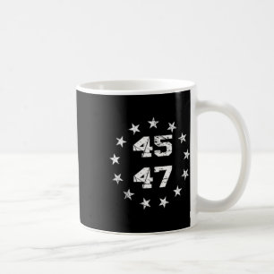 Donald Trump 2024 45 47 American Flagga 4:e juli Kaffemugg