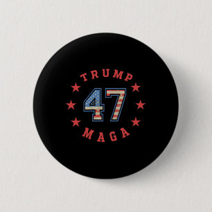Donald Trump 2024 45 47 Mega Vintage American Flag Knapp