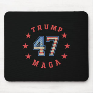 Donald Trump 2024 45 47 Mega Vintage American Flag Musmatta