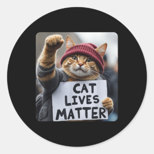 Donald Trump 2024 Cats, Cat Lives Trump Runt Klistermärke