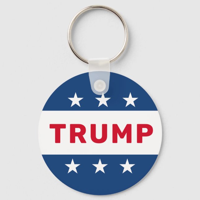 Donald Trump 2024 Classic Star Nyckelring (Framsida)