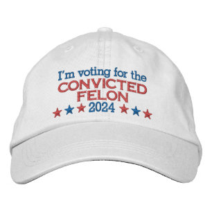 Donald Trump 2024 Domad Felon Quote Broderad Keps