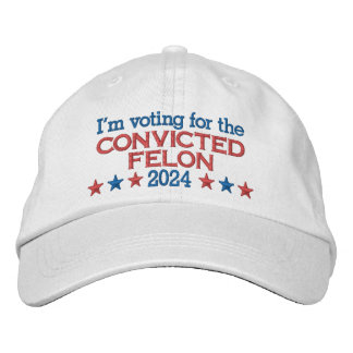 Donald Trump 2024 Domad Felon Quote Broderad Keps