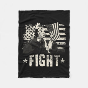 Donald Trump 2024 Fight Fight Donald Trump F Fleecefilt