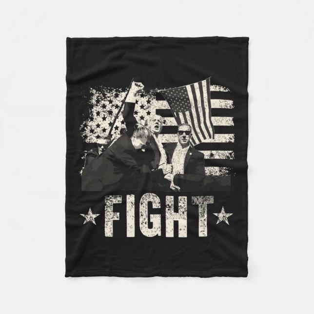 Donald Trump 2024 Fight Fight Donald Trump F Fleecefilt (Framsidan)