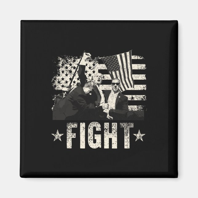 Donald Trump 2024 Fight Fight Donald Trump F Magnet (Framsidan)