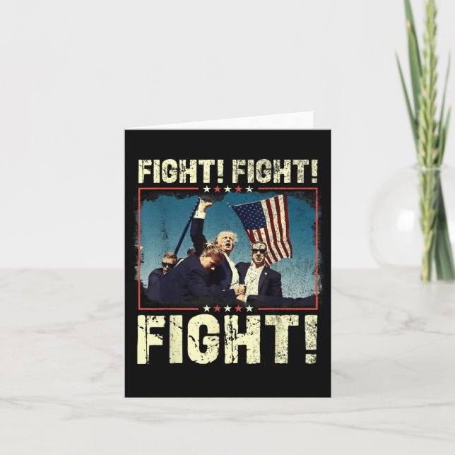Donald Trump 2024 Fight Fight Donald Trump Kort (Framsida)