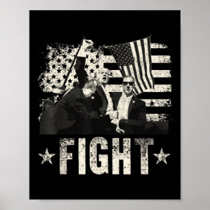 Donald Trump 2024 Fight Fight Donald Trump Poster