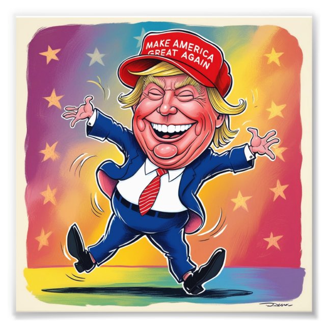 Donald Trump 2024 Fototryck (Framsidan)