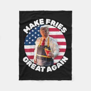 Donald Trump 2024 Fransk Fry - Make Fransk Fries G Fleecefilt