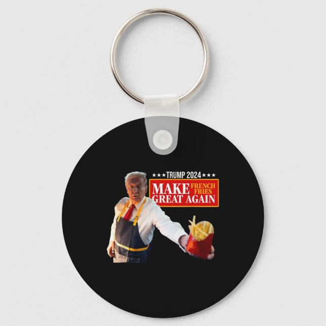 Donald Trump 2024 Fransk Fry - Make Fransk Fries G Nyckelring (Framsida)
