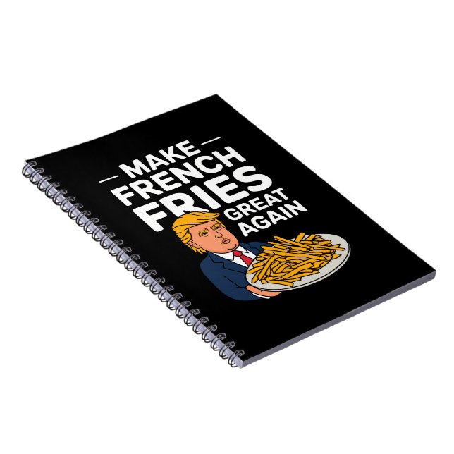 Donald Trump 2024 Gör pommes frites bra igen Anteckningsbok (Högra Sidan)