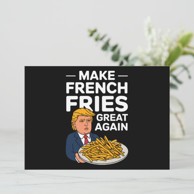 Donald Trump 2024 Gör pommes frites bra igen Inbjudningar (Stående Fram)