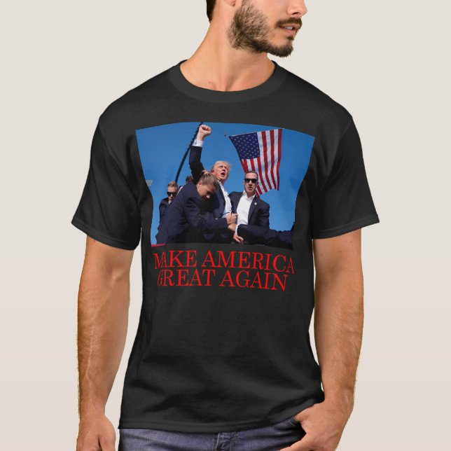 Donald Trump 2024 - Hero Maga T Shirt (Framsida)