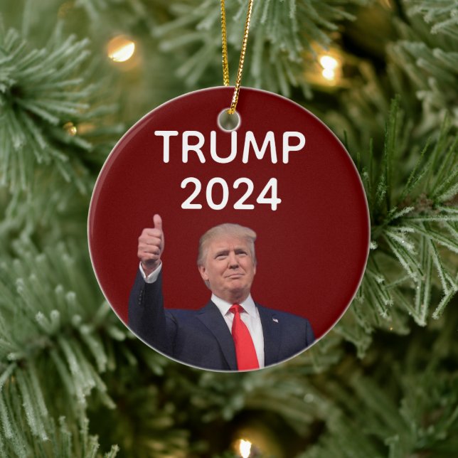 Donald Trump 2024 Julgransprydnad Keramik (Träd)