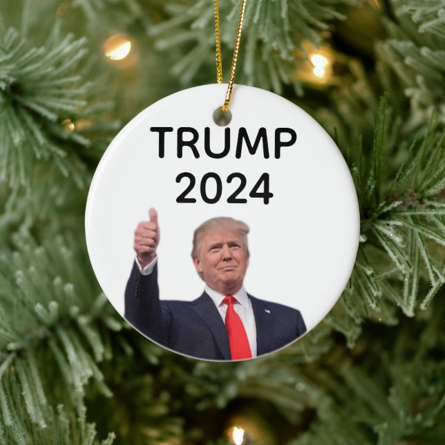 Donald Trump 2024 Julgransprydnad Keramik (Träd)