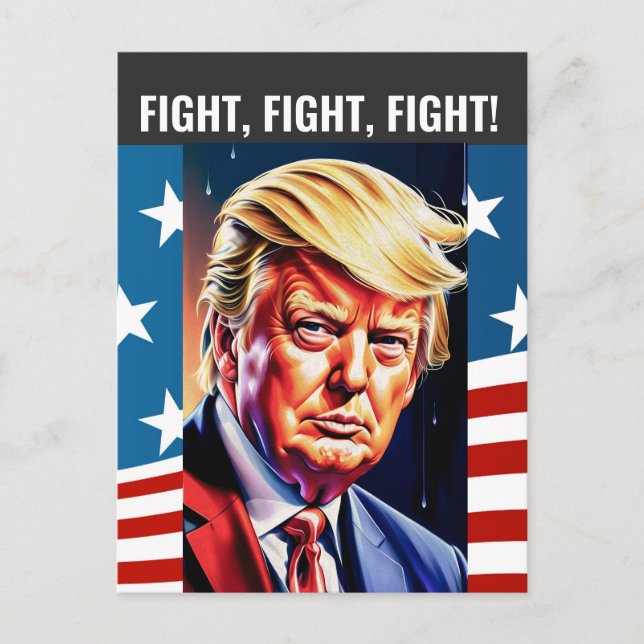 DONALD TRUMP 2024-KAMP, KAMPKAMPOR-vykort Vykort (Framsida)