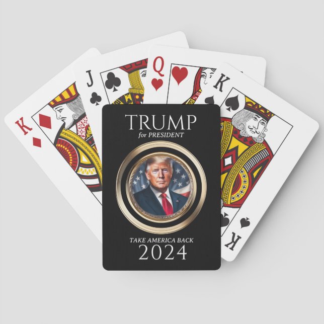 Donald Trump 2024 Kampanj, utbytbar Casinokort (Baksidan)